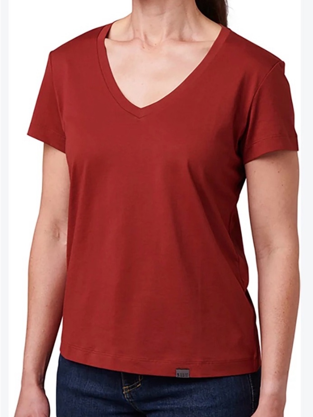 5.11 Tactical Women's V-Neck Tee in Rust